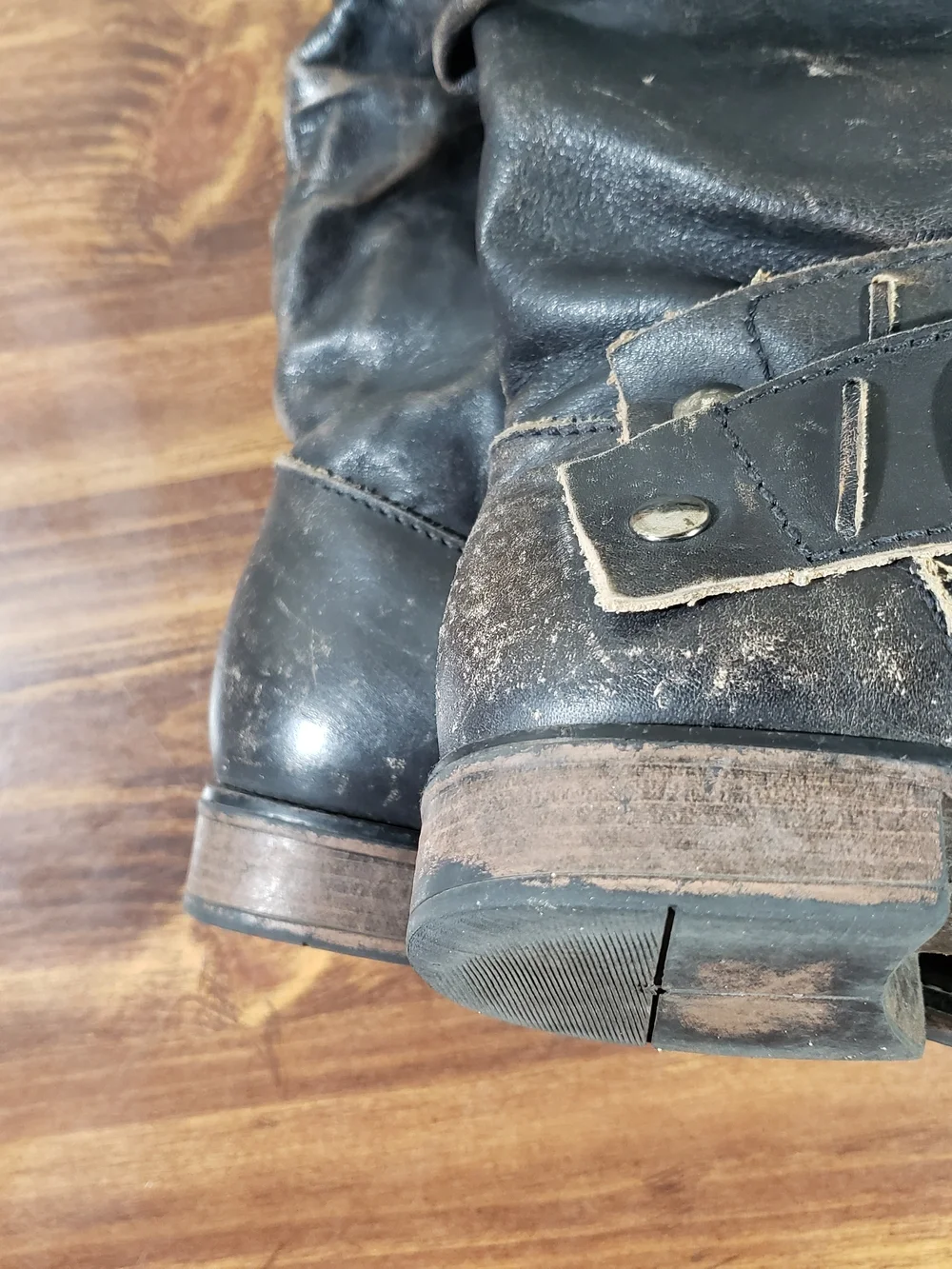 Corral Indie Spirit Brown Distressed Leather Riding Boots Women's 7M - Picture 3 of 9